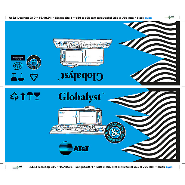 AT&T - Verkaufsverpackung Desktop-PC Globalyst von Tomm Everett